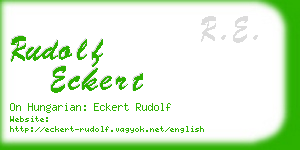 rudolf eckert business card